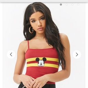 Mickey Mouse Patch Crop Cami